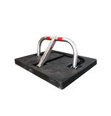 Rubber mounting base for parking bracket Stopblock to embed
