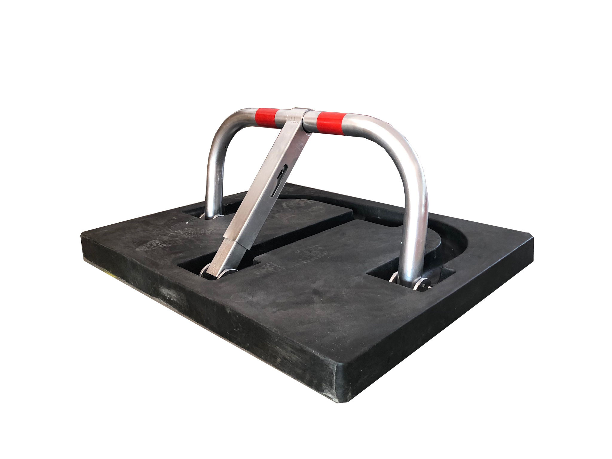 Parking bracket Stopblock on mounting base to embed