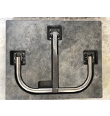 Parking bracket Stopblock on mounting base to embed