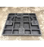 Parking bracket Stopblock on mounting base to embed