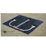 Parking bracket Stopblock on mounting base to embed