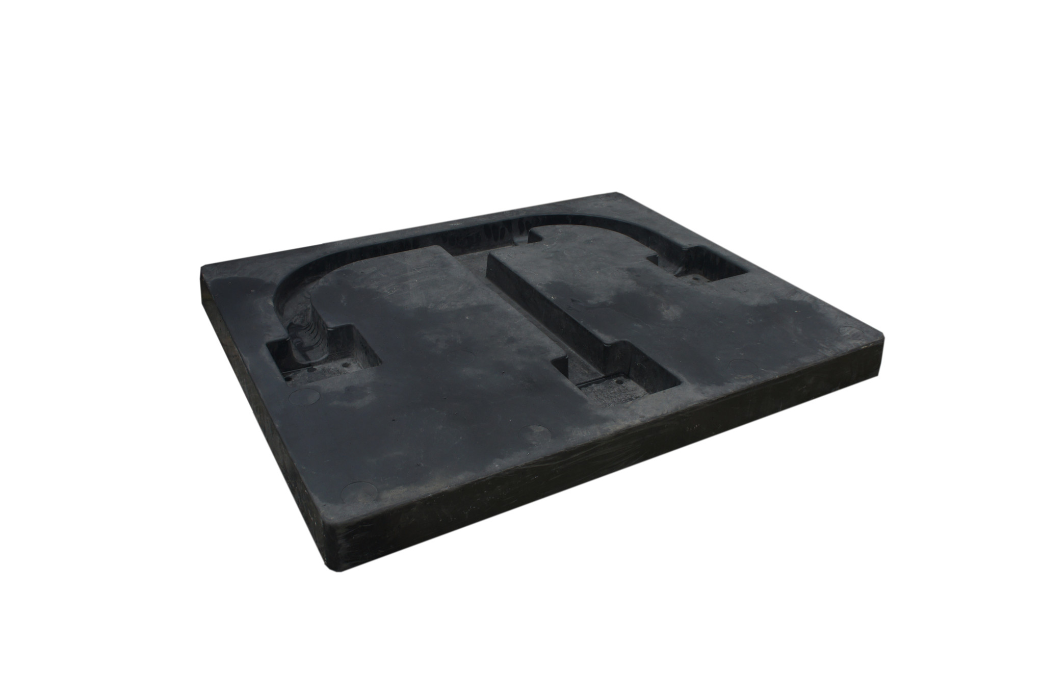 Parking bracket Stopblock on mounting base to embed