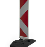 Balise de chantier Type 2 A+B + RA2 - 250 x 1000 mm - CHEVRONS/ARROW - (40x40 mm)