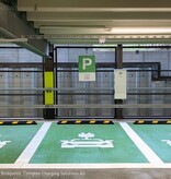 Park-aid parkeerstop 120 cm - geel/zwart