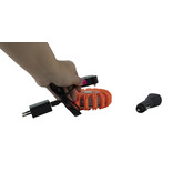 Orange hazard flare - magnetic and rechargeable