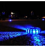 Case with 6 rechargeable blue LED rotorlights - magnetic