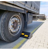 Budget parking stop for HGV's and forklift trucks