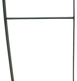 Platstaal fietsbeugel 750 x 1050 mm met dwarsbuis + RAL 7043