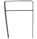 Platstaal fietsbeugel 750 x 1050 mm met dwarsbuis + RAL 7043