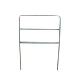 Platstaal fietsbeugel 750 x 1050 mm met twee dwarsbuizen + RAL 7043