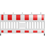 Construction barrier 'Euro Barrier' - white/red - 1100 x 2100 mm