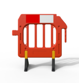 Werfhek 'Gatebarrier' klein - oranje - 1000 x 1000 mm
