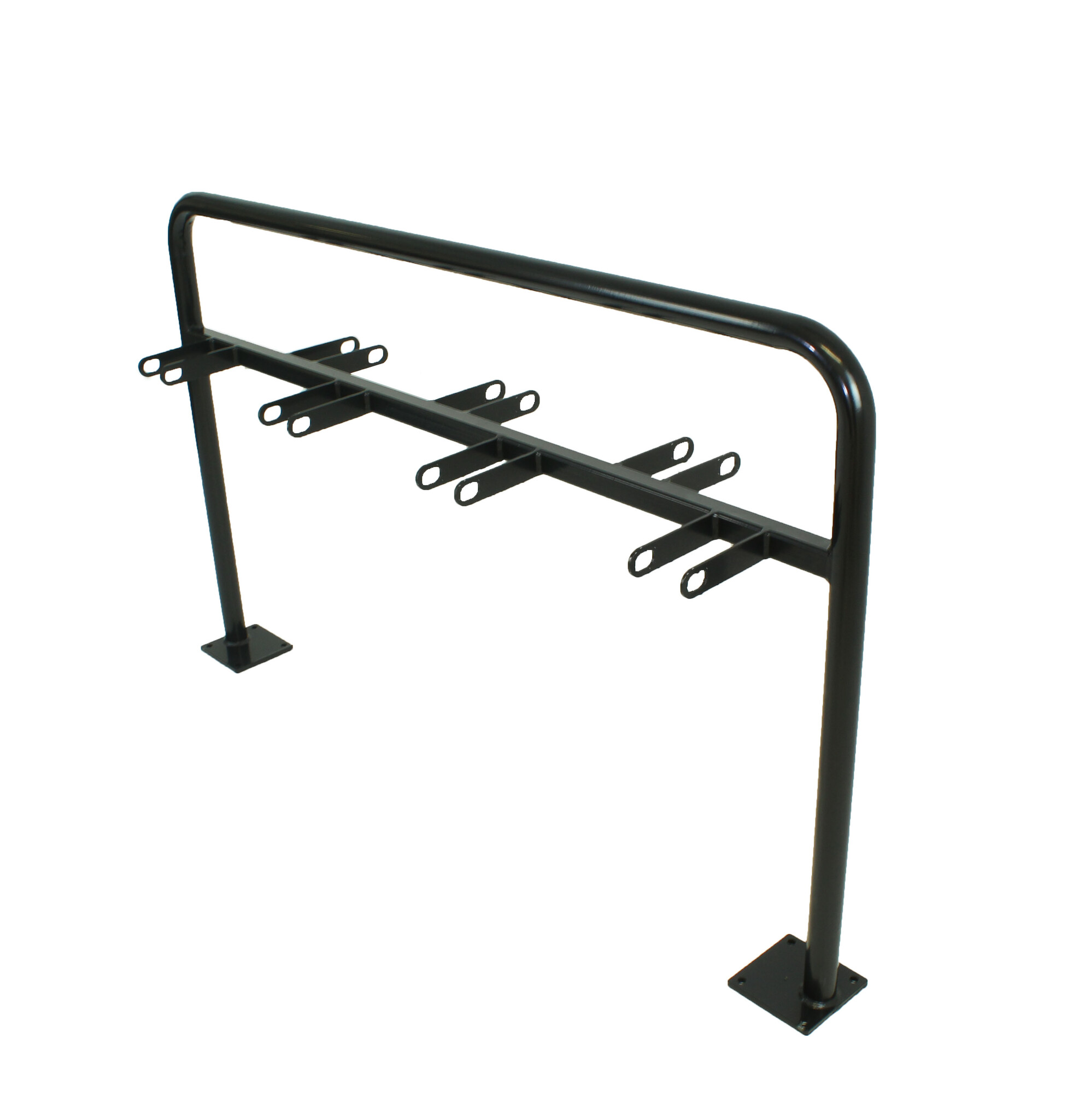 Double sided scooter rack 7 scooters - 1600 x 1000 mm + galva + RAL 9005