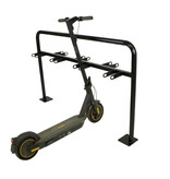 Double sided scooter rack 7 scooters - 1600 x 1000 mm + galva + RAL 9005
