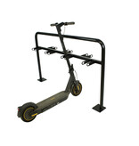 Double sided scooter rack 7 scooters - 1600 x 1000 mm + galva + RAL 9005