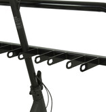 Enkelzijdig steprek 7 stepplaatsen - 1600 x 1000 mm + galva + RAL 9005
