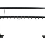 Single sided scooter rack 7 scooters - 1600 x 1000 mm + galva + RAL 9005