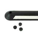 Bicycle lane divider 100 cm rubber black/white