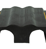 Kabelbrug 30 x 85 x 12,5 cm - 2 kanalen + gele reflectoren