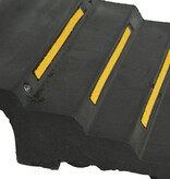 Kabelbrug 30 x 85 x 12,5 cm - 2 kanalen + gele reflectoren