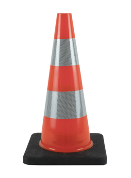 Traffic cone 50 cm PU - soft and flexible
