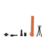 Baton de police lumineux - orange - rechargeable