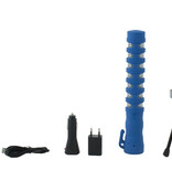 LED Traffic baton - blue - rechargeable