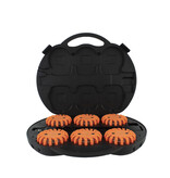 Coffre avec 6 rotorlights orange rechargeable - magnétique