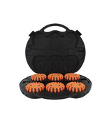 Case with 6 orange rechargeable  rotor lights - magnetic