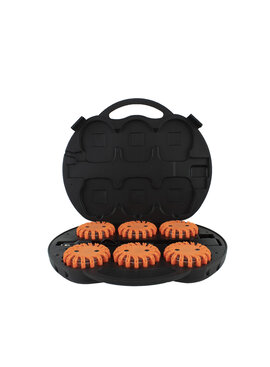 Case with 6 orange rechargeable  rotor lights