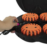 Coffre avec 6 rotorlights orange rechargeable - magnétique