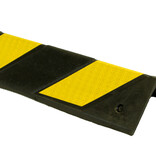Protection d'angle en caoutchouc - angle droit - jaune/noir