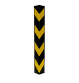 Rubber corner protector - right angle - yellow/black