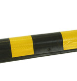 Rubber corner protector - rounded angle - yellow/black