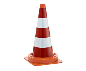 One-piece traffic cone 50 cm SB 250 - full reflective RA2 Class 2