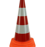 Cône de signalisation monopièce 75 cm SB 250 - entièrement réfléchissant RA2 Classe 2