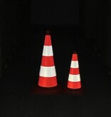 Cône de signalisation monopièce 75 cm SB 250 - entièrement réfléchissant RA2 Classe 2