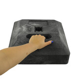 Base for temporary traffic signs  Minibloc 15kg  - socket 40 x 40