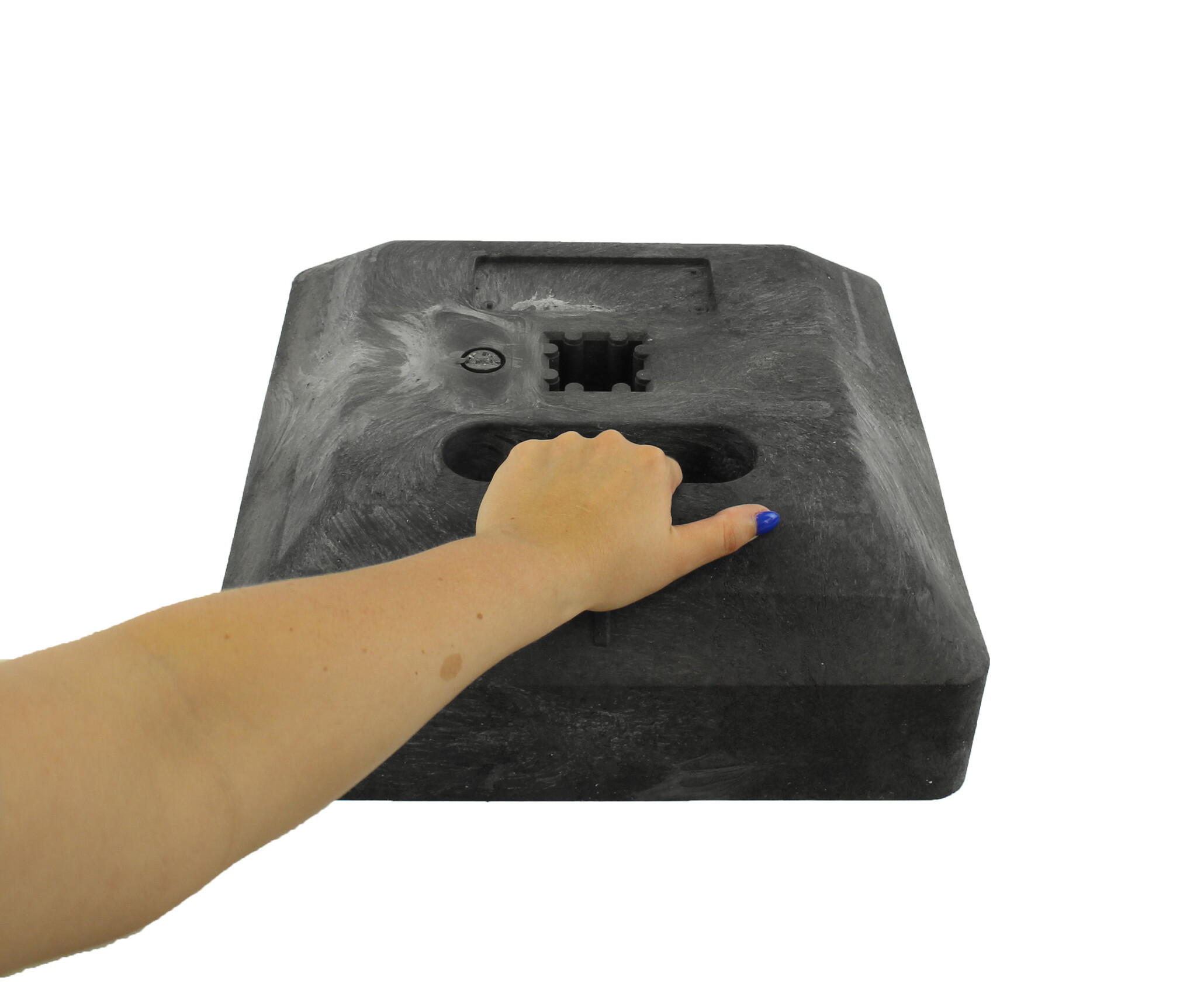 Pied de balise Minibloc 15 kg  - ouverture 40 x 40