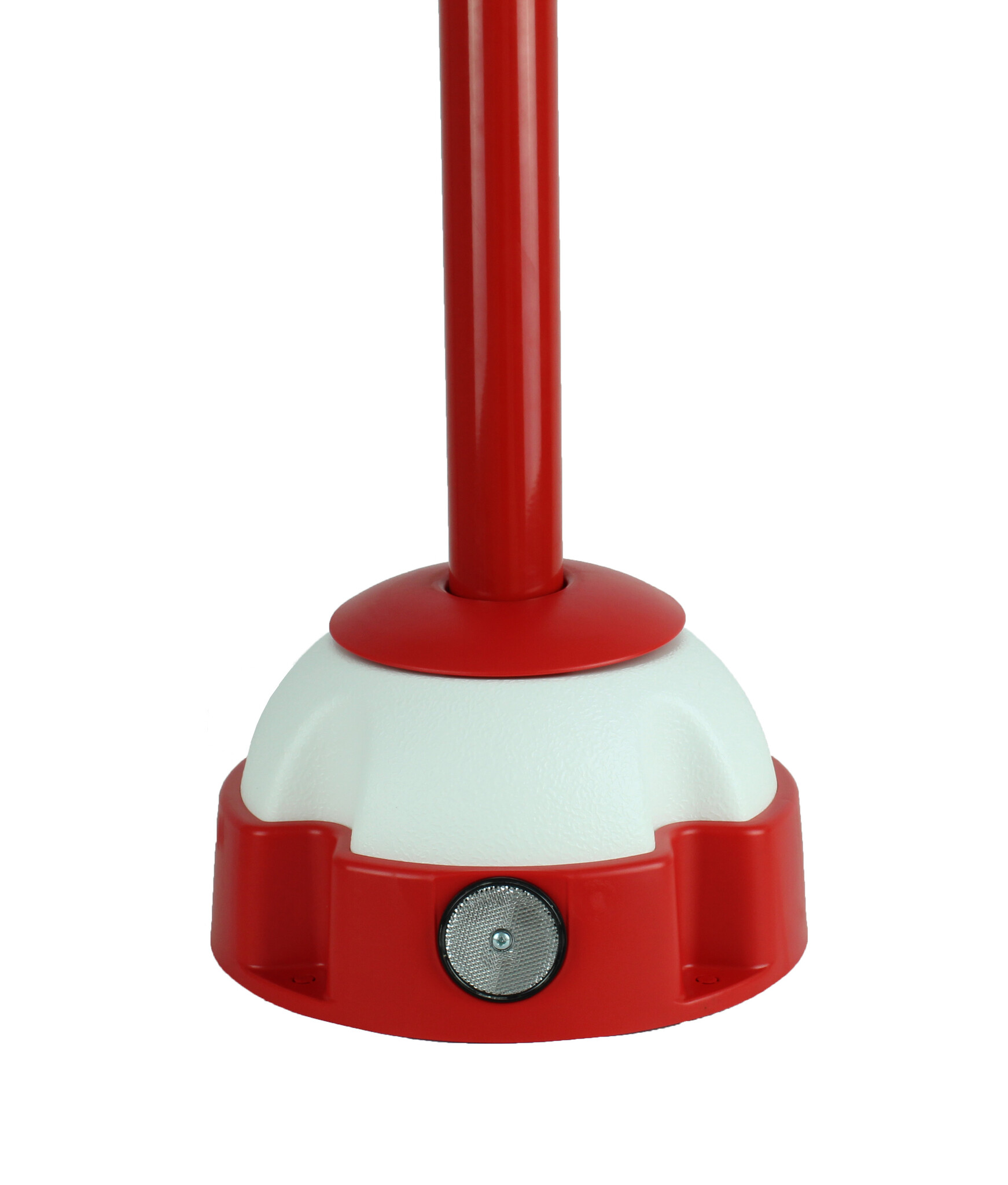 Red post with strap - 3m x 50mm