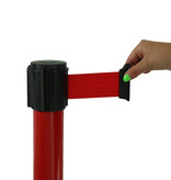 Rode paal met haspel - 3m x 50mm