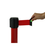 Poteau à sangle rouge - 3m x 50mm