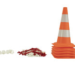 Afbakeningsset 5 kegels met 7.5 m ketting