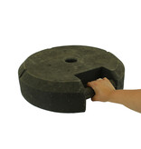 Round temporary base 25 kg from recycled PVC