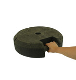 Round temporary base 25 kg from recycled PVC