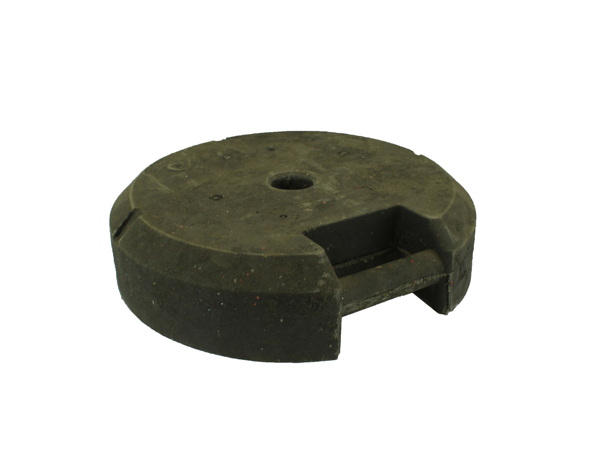 Round temporary base 25 kg from recycled PVC