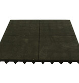 Rubberen veiligheids- en speeltuintegel - 100 x 100 x 7.5 cm