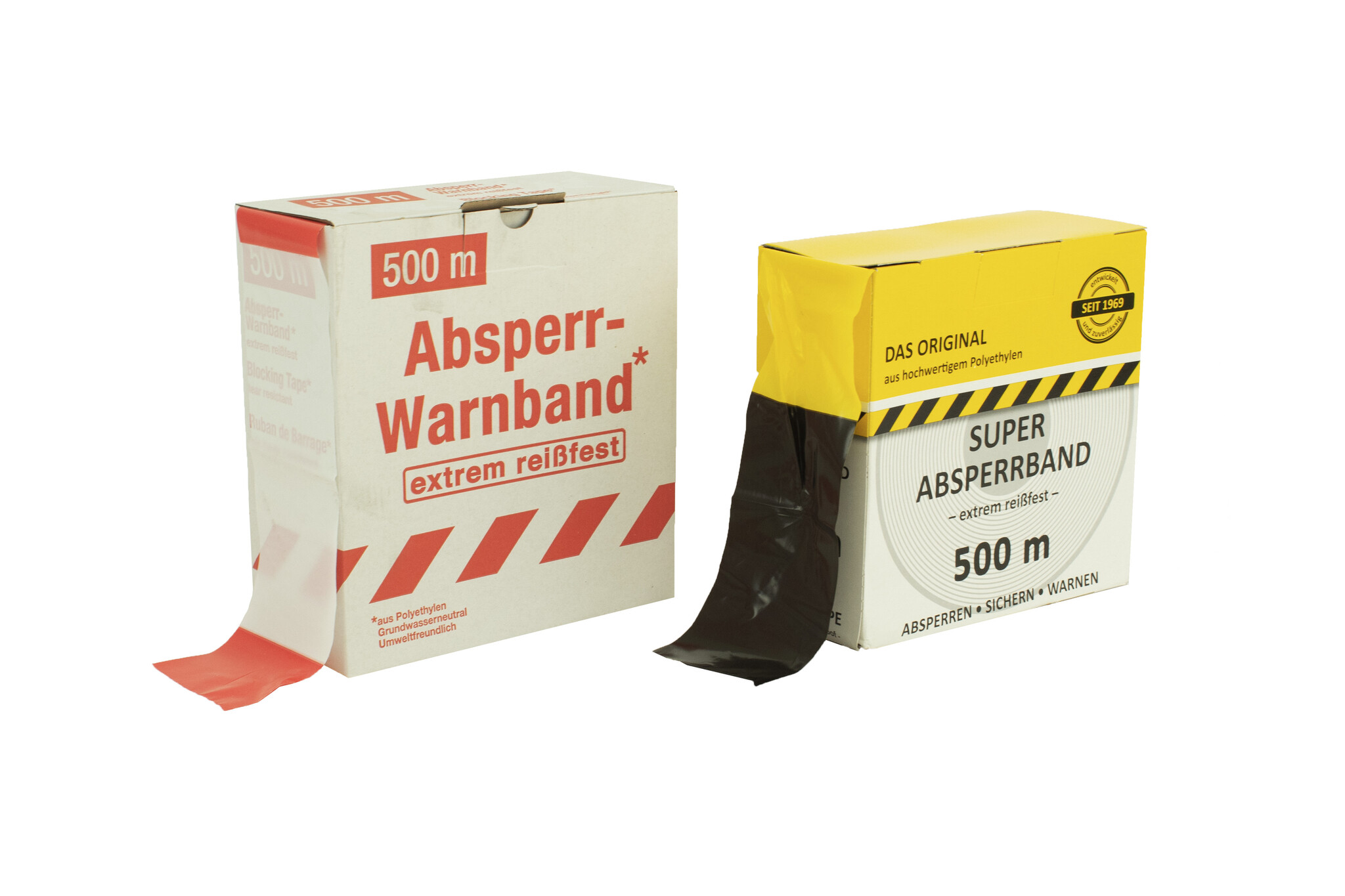Signalisatielint SUPERSTRONG 500 m zwart/geel