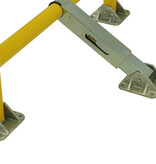 Parkeerbeugel met veren en cilinderslot 970 x 405 x 650 -Ø 60 mm