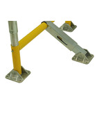 Parkeerbeugel met veren en cilinderslot 970 x 405 x 650 -Ø 60 mm